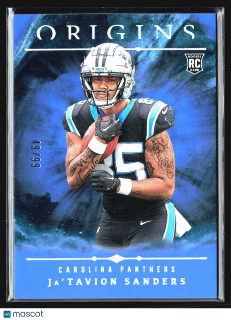 2024 Panini Origins - Rookies #140 Ja'Tavion Sanders (RC) Blue /99