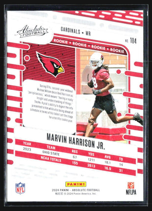 2024 Panini Absolute - Rookies #104 Marvin Harrison Jr. (RC)