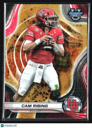 2024 bowman University Best Cam Rising Gold Refraactor /50 #71