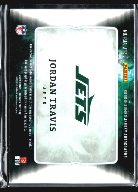 2024 Panini Origins Rookie Jumbo Patch Auto #RJA-JTR Jordan Travis /99 Red