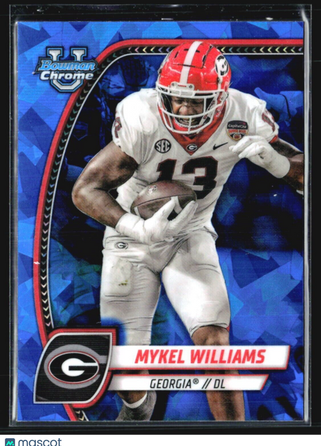 2024 Bowman University Chrome Mykel Williams #134 Sapphire