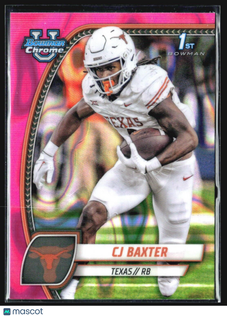 2024 Bowman University Chrome CJ Baxter #42 Pink Lava