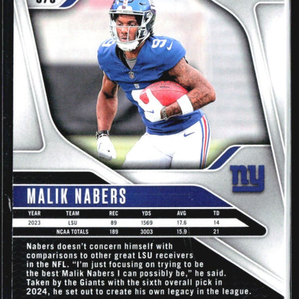 2024 Panini Prizm - Rookies #370 Malik Nabers (RC)