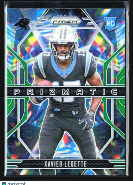 2024 Panini Prizm - Prizmatic #16 Xavier Legette (RC) Green