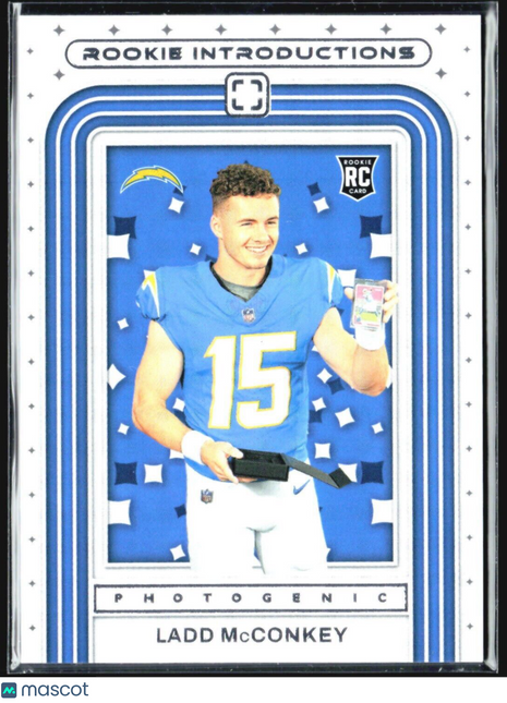 2024 Panini Photogenic Rookie Introductions Ladd McConkey (RC) #3