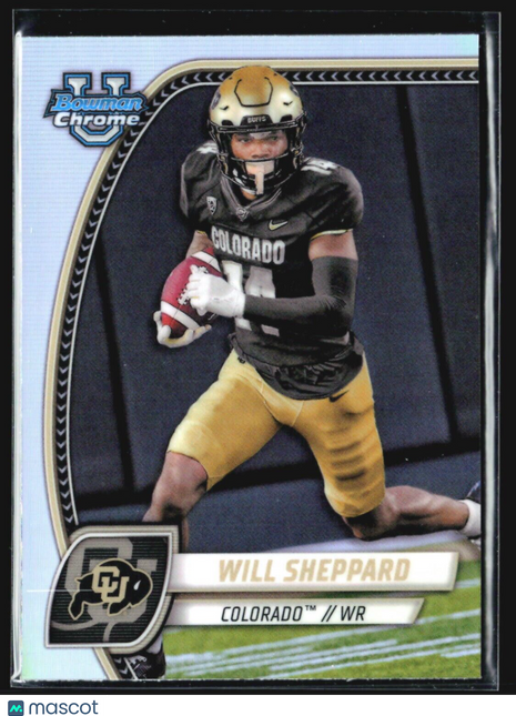 2024 Bowman University Chrome - #186 Will Sheppard (RC) Refractor