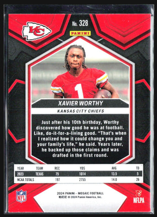 2024 Panini Mosaic - Rookies #328 Xavier Worthy (RC)