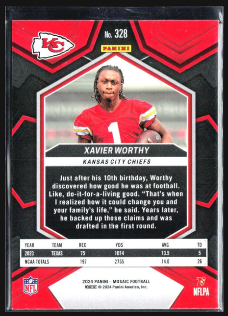 2024 Panini Mosaic - Rookies #328 Xavier Worthy (RC)