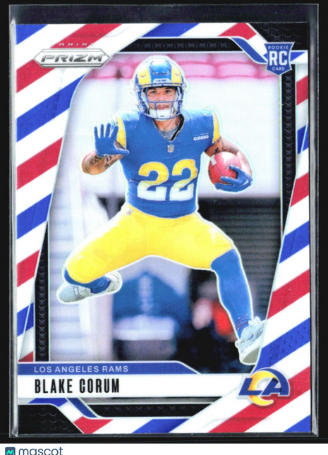 2024 Panini Prizm - Rookies #308 Blake Corum (RC) RWB Red White Blue