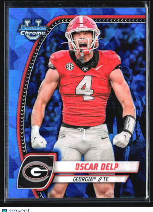 2024 Bowman University Chrome - #192 Oscar Delp (RC) Sapphire
