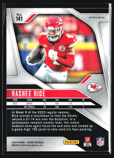 2024 Panini Prizm - #141 Rashee Rice Silver