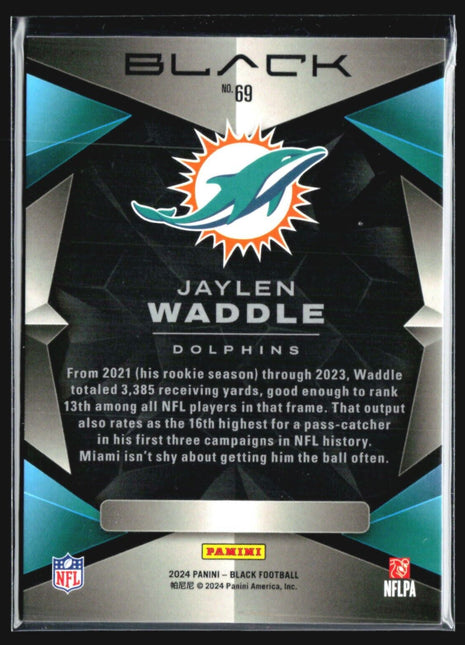 2024 Panini Black - #69 Jaylen Waddle