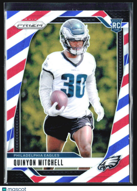2024 Panini Prizm - Rookies #381 Quinyon Mitchell (RC) RWB Red White Blue
