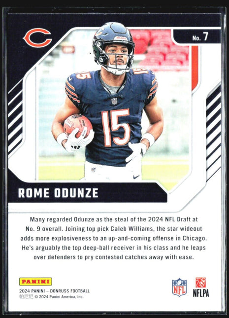 2024 Panini Donruss - Elite Series Rookies #7 Rome Odunze (RC)