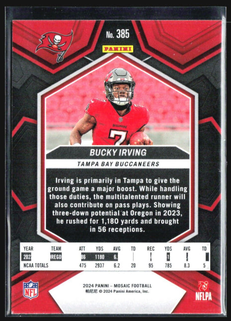 2024 Panini Mosaic - Rookies #385 Bucky Irving (RC)