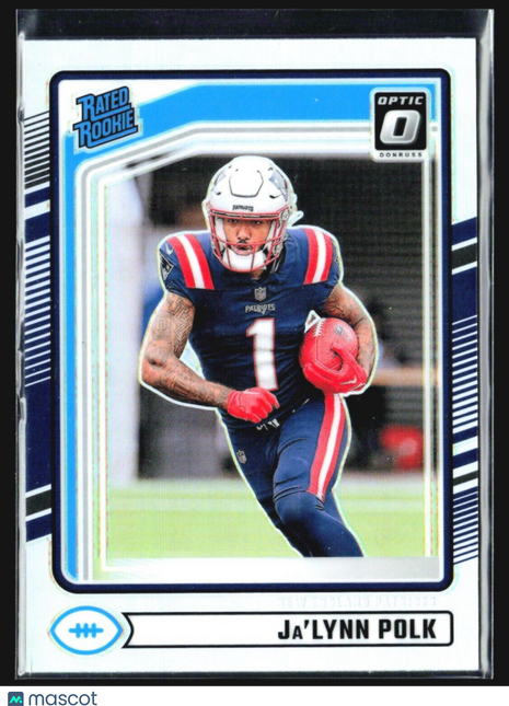 2024 Panini Donruss - Rated Rookie #373 Ja'Lynn Polk (RC) Silver Holo