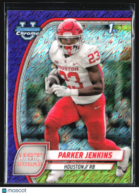2024 Bowman University Chrome - #141 Parker Jenkins (RC) Purple Shimmer