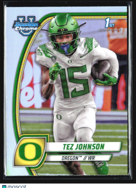 2024 Bowman University Chrome - #171 Tez Johnson (RC) Refractor