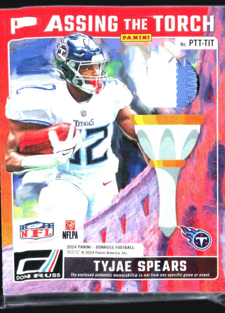2024 Donruss Passing The Torch Chris Johnson Tyjae Spears Patch /49