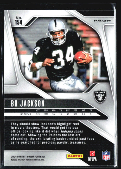2024 Panini Prizm - #154 Bo Jackson Silver