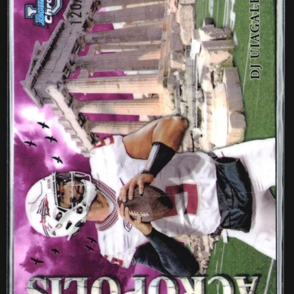 2024 Bowman Chrome University DJ Uiagalelei Acropolis Purple /150