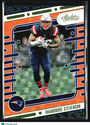 2024 Panini Absolute - #73 Rhamondre Stevenson Orange Scope /299