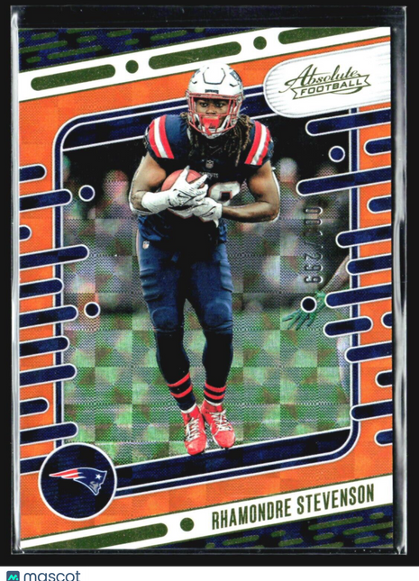 2024 Panini Absolute - #73 Rhamondre Stevenson Orange Scope /299