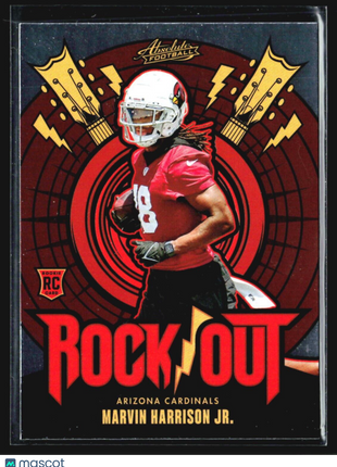 2024 Panini Absolute - Rock Out #RO-MHJ Marvin Harrison Jr. (RC)