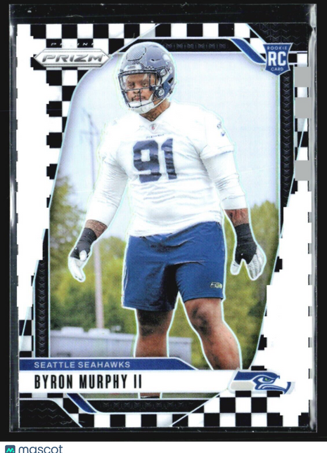 2024 Panini Prizm #317 Byron Murphy Black & White Checkerboard Rc