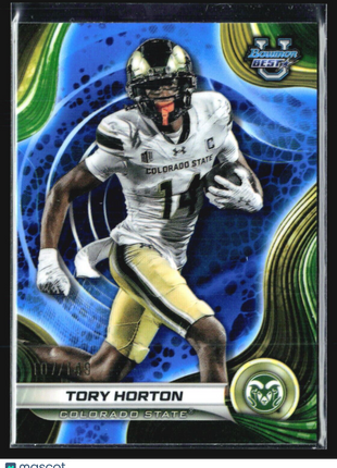 2024 Bowman University Best Tory Horton Blue Refractor /149 #94
