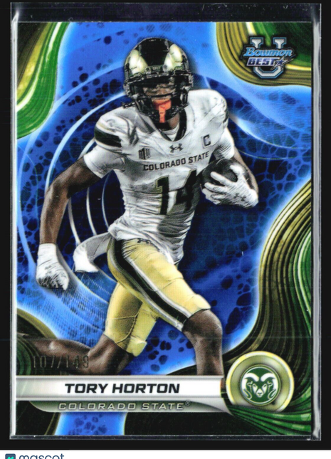 2024 Bowman University Best Tory Horton Blue Refractor /149 #94