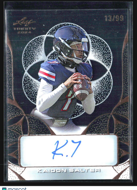 2024 Leaf Trinity Kaidon Salter Rc Auto /99 #CA-KS1