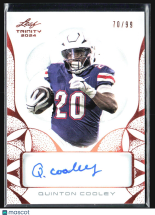 2024 Leaf Trinity Quinton Cooley Rc Auto /99 #BA-QC1