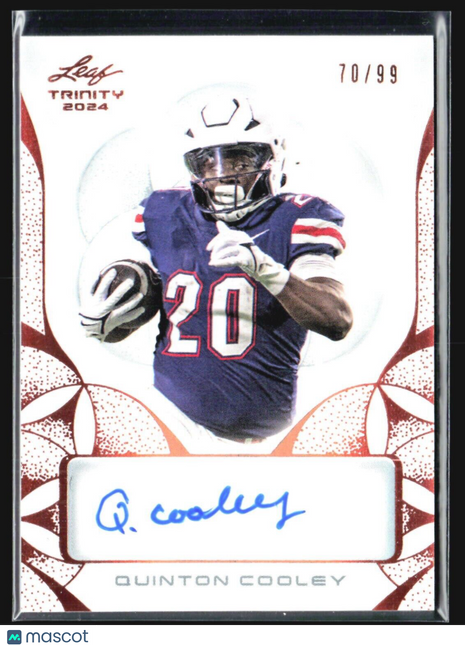 2024 Leaf Trinity Quinton Cooley Rc Auto /99 #BA-QC1