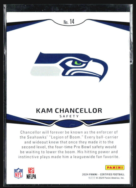 2024 Panini Certified - Immortals #14 Kam Chancellor Bronze /299