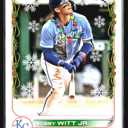 2022 Topps Holiday - #HW150 Bobby Witt Jr. (RC) Lights sp