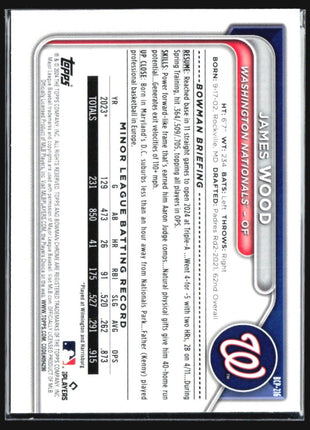 2024 Bowman Chrome Mojo James Wood #BCP-216
