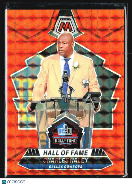 2024 Panini Mosaic - Hall of Fame #299 Charles Haley Orange /199