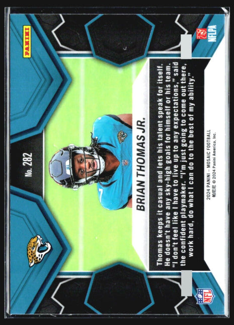 2024 Panini Mosaic - NFL Debut #282 Brian Thomas Jr. (RC)