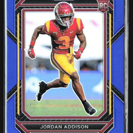 2023 Panini Prizm Draft Picks - #136 Jordan Addison (RC) Blue /199