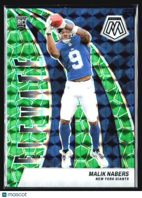 2024 Panini Mosaic - Elevate #3 Malik Nabers (RC) Green