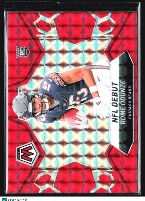 2024 Panini Mosaic - NFL Debut #281 Rome Odunze (RC) Red Prizm
