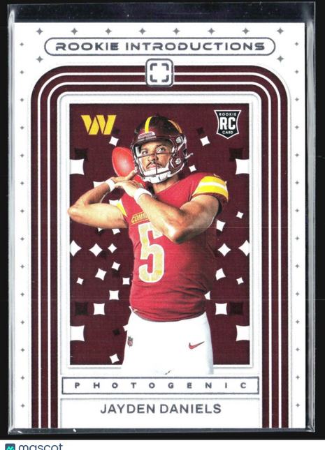 2024 Panini Photogenic Jayden Daniels Rookie Introductions Rc #7