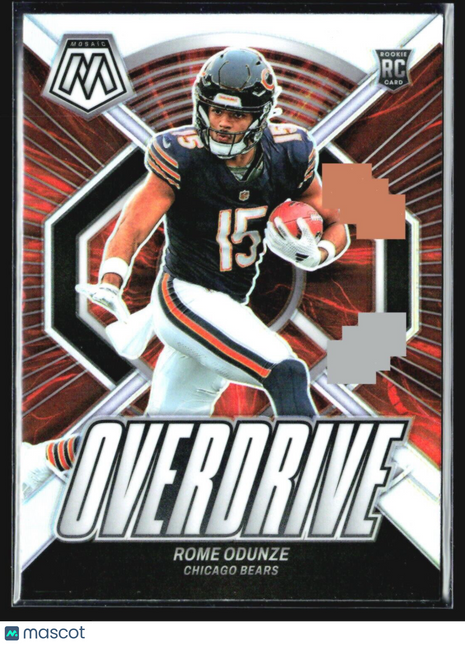 2024 Panini Mosaic - Rookies #309 Rome Odunze (RC) Silver Prizm