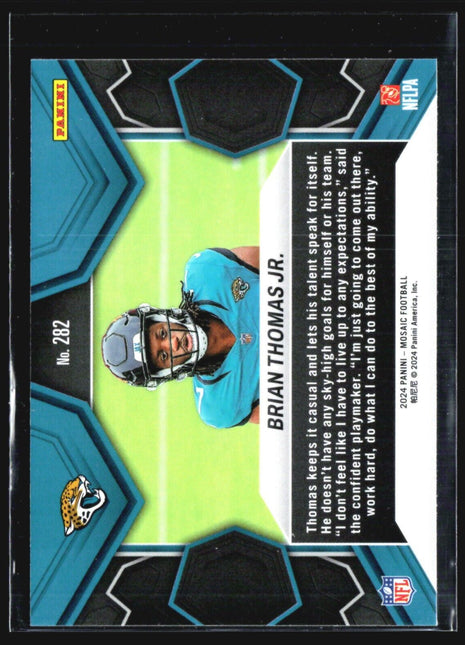 2024 Panini Mosaic - NFL Debut #282 Brian Thomas Jr. (RC)