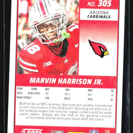 2024 Score - Rookies #305 Marvin Harrison Jr. (RC)