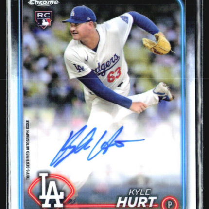2024 Topps Chrome - Rookie Refractor Auto /499 #RA-KHU Kyle Hurt