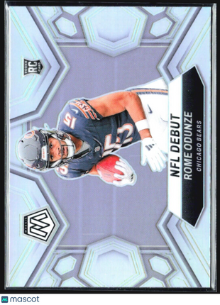 2024 Panini Mosaic - NFL Debut #281 Rome Odunze (RC) Silver Prizm