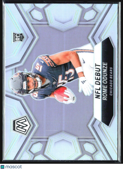 2024 Panini Mosaic - NFL Debut #281 Rome Odunze (RC) Silver Prizm