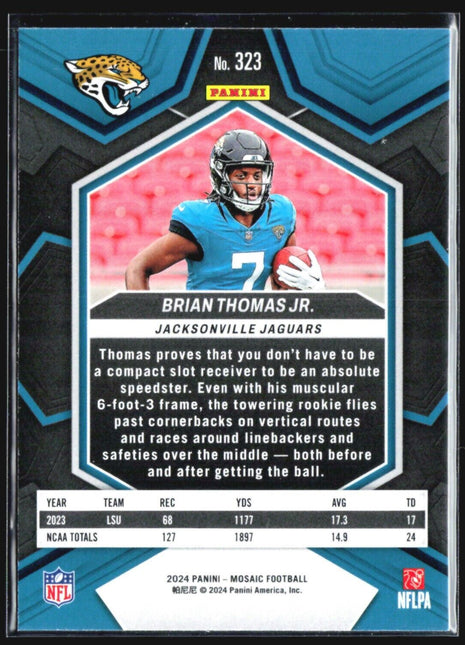 2024 Panini Mosaic - Rookies #323 Brian Thomas Jr. (RC)